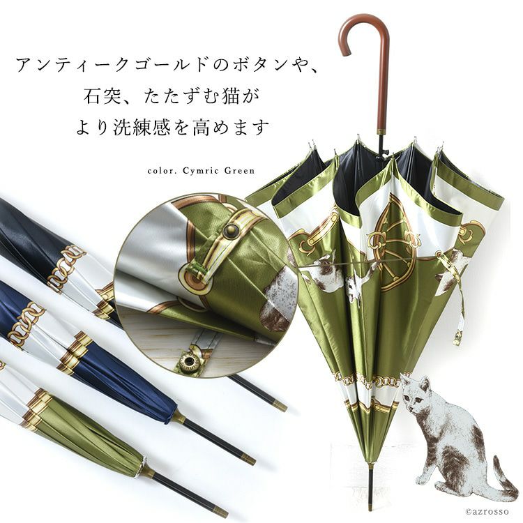 パールトーン・ラーフエイド加工済み 晴雨兼用 長傘