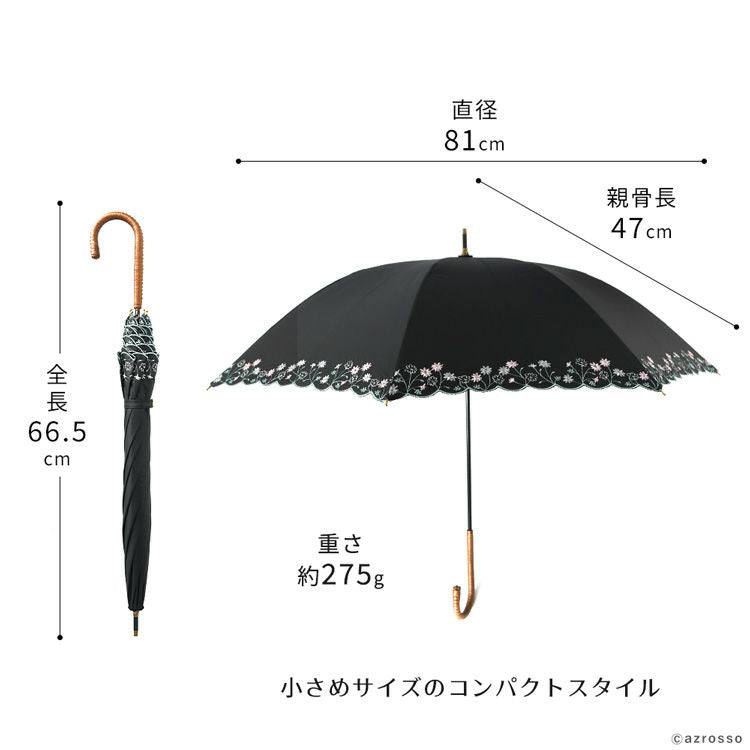 パールトーン・ラーフエイド加工済み 晴雨兼用 長傘