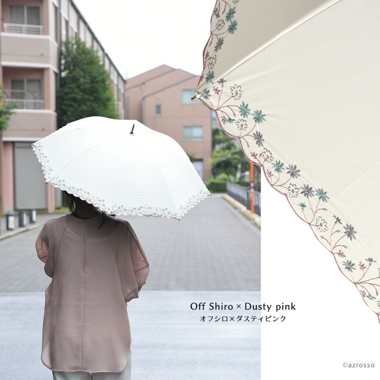 パールトーン・ラーフエイド加工済み 晴雨兼用 長傘